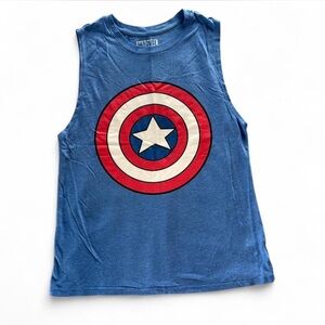 Marvel Kids Tank Top with Captain America Shield - Blue and Red